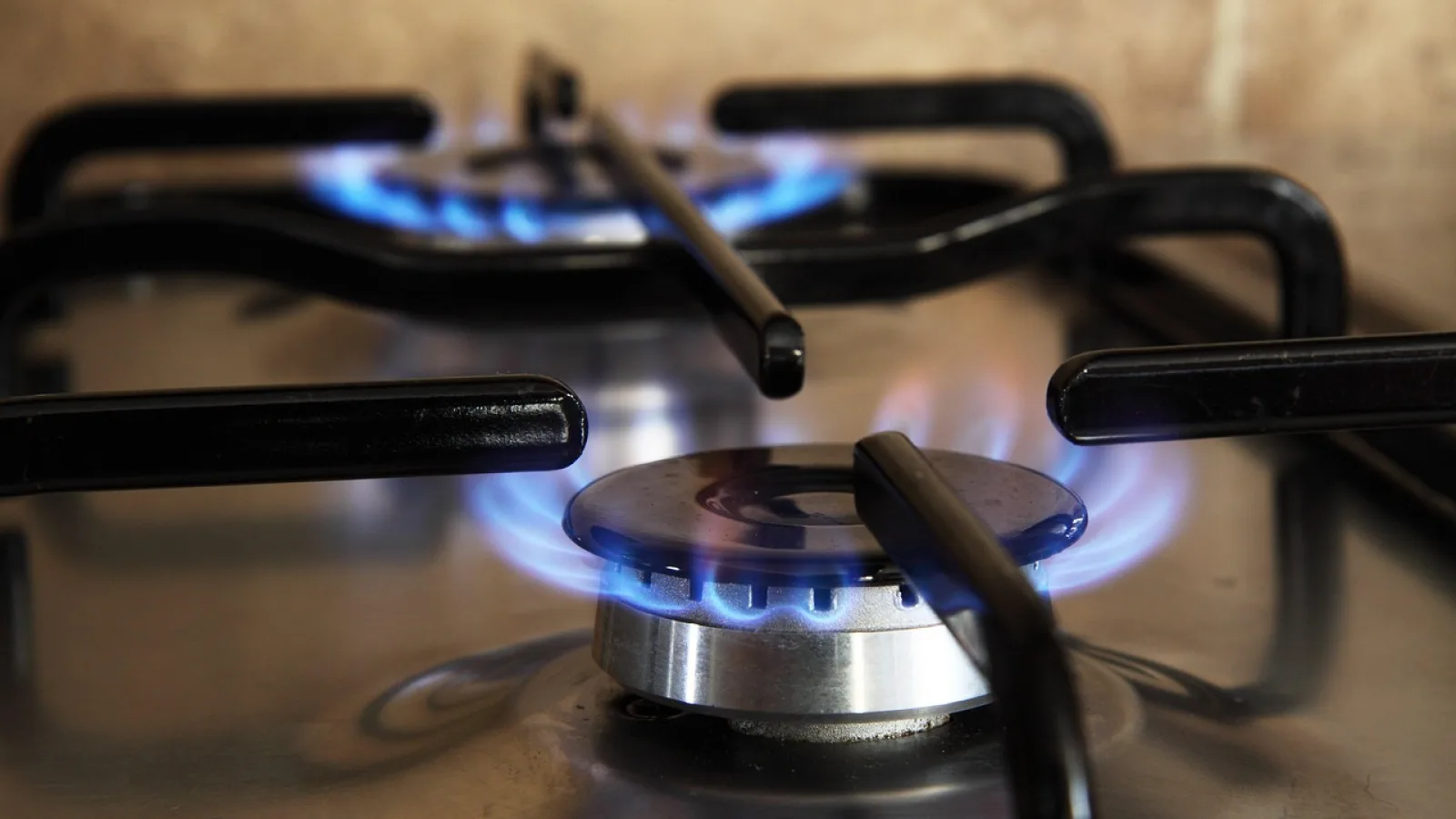 Close-up of a gas appliance in a home