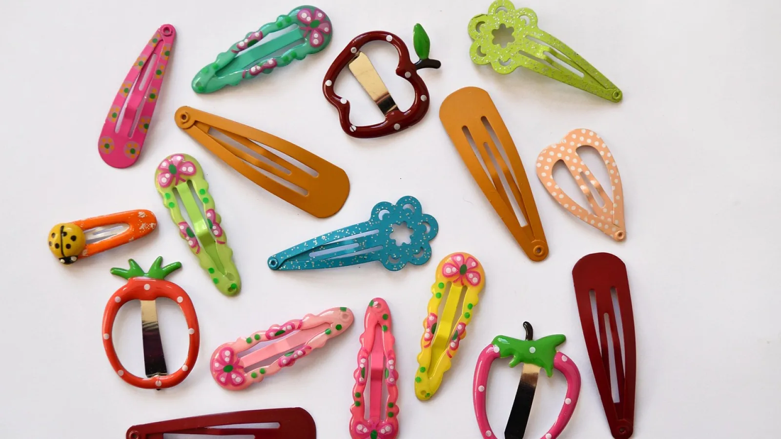 a selection of hair accessories